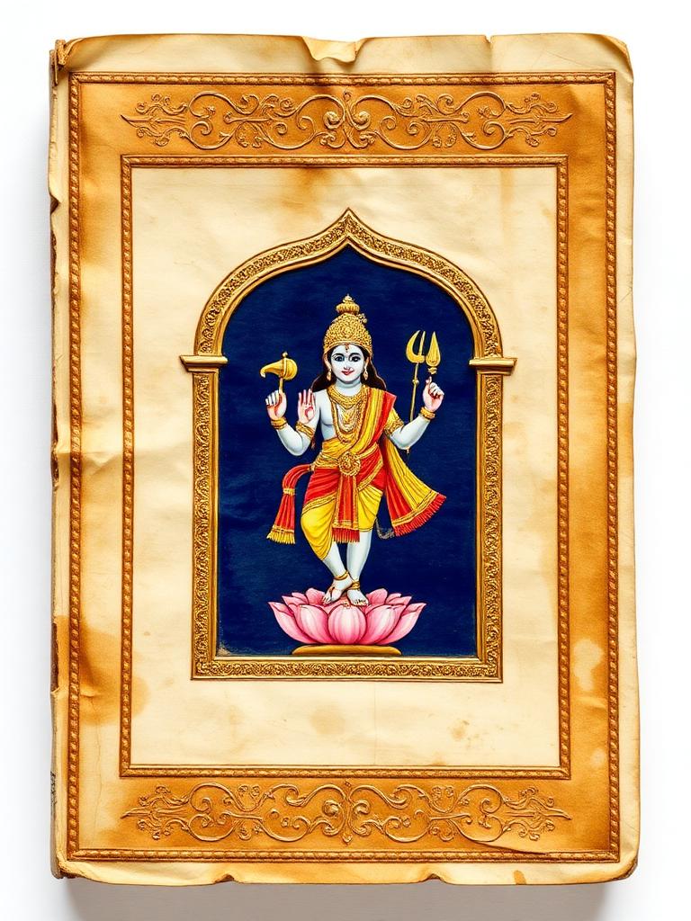 Viṣṇu Sahasranāma — ancient manuscript cover