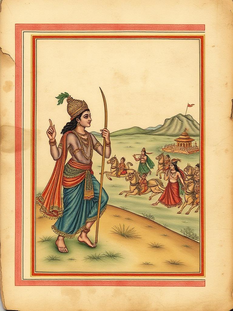 Mahābhārata — ancient manuscript cover