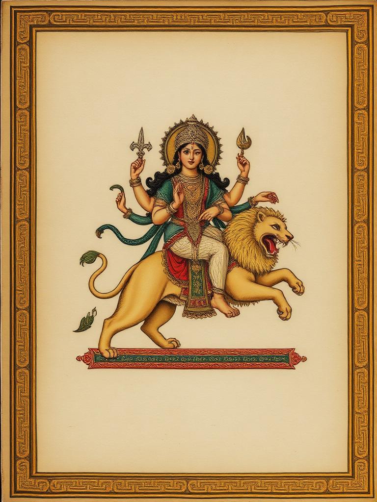 Devī Māhātmya — ancient manuscript cover