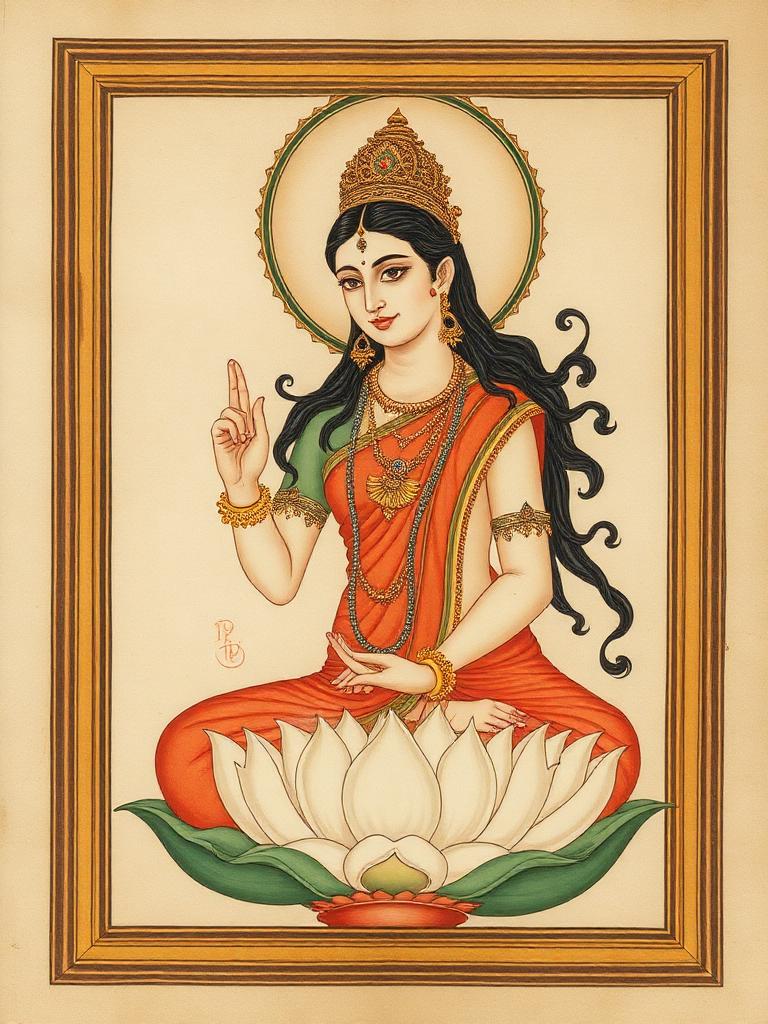Soundarya Laharī — ancient manuscript cover
