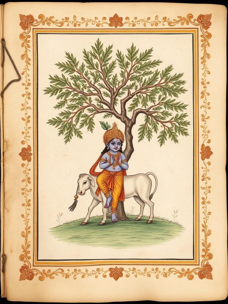 Gopāla Tāpanī Upaniṣad — ancient manuscript cover