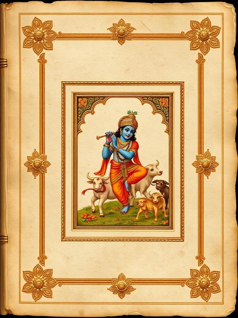 Śrīmad Bhāgavatam — ancient manuscript cover
