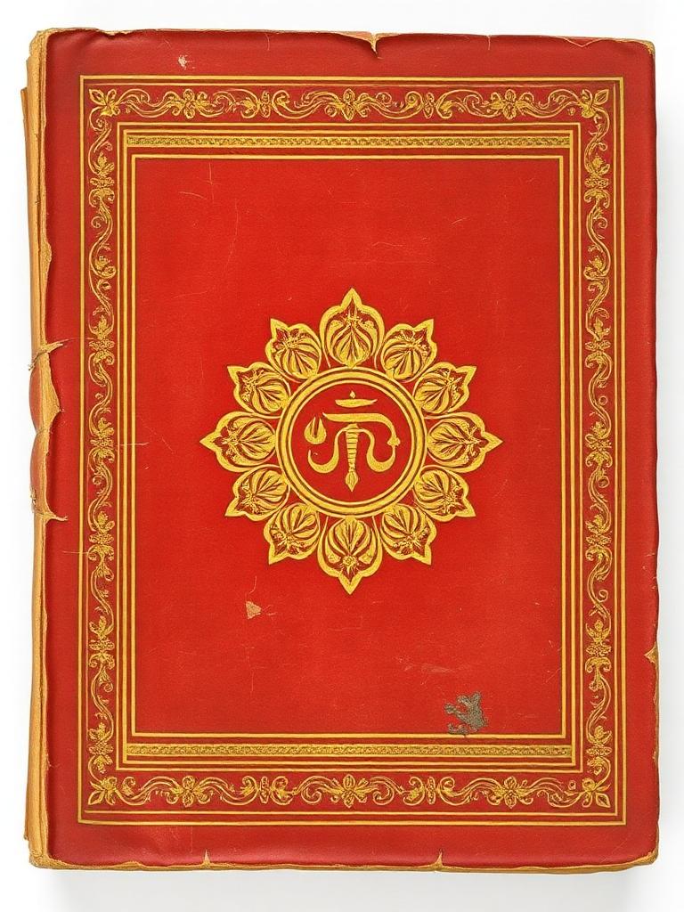 Durgā Saptaślokī — ancient manuscript cover