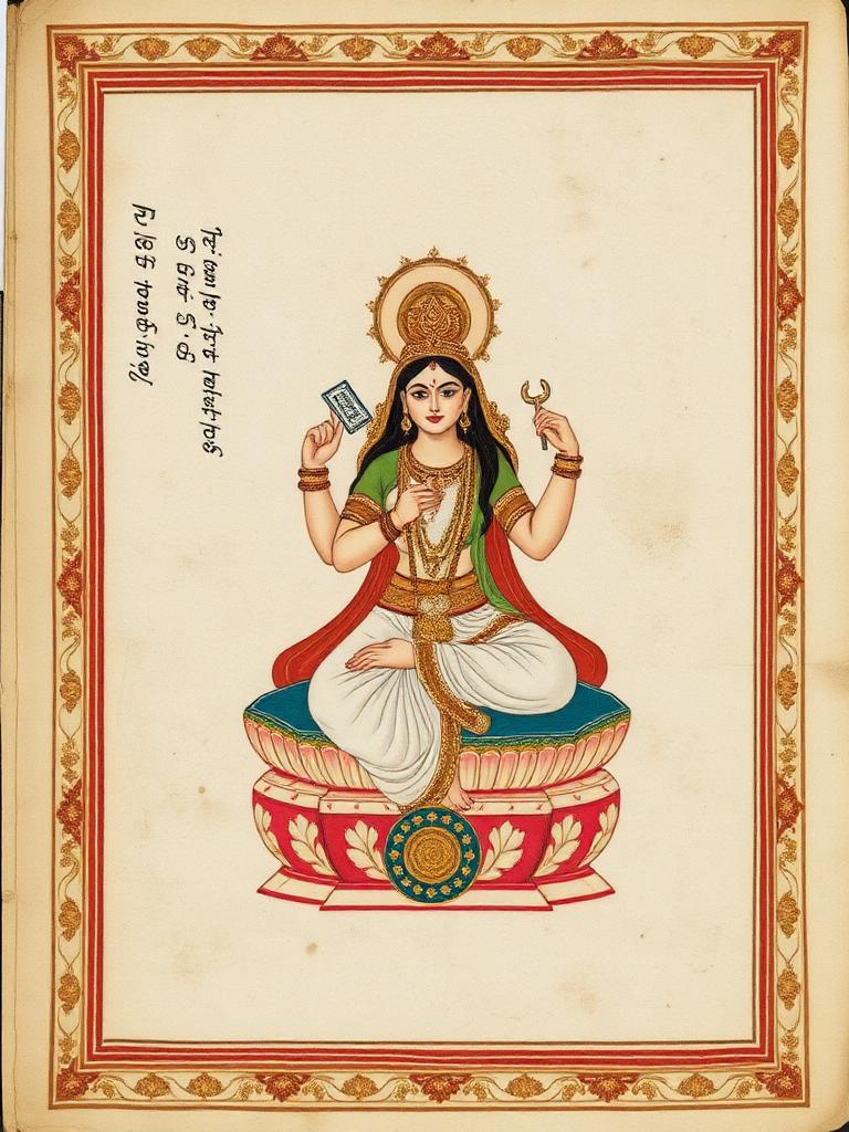 Lalitā Sahasranāma — ancient manuscript cover
