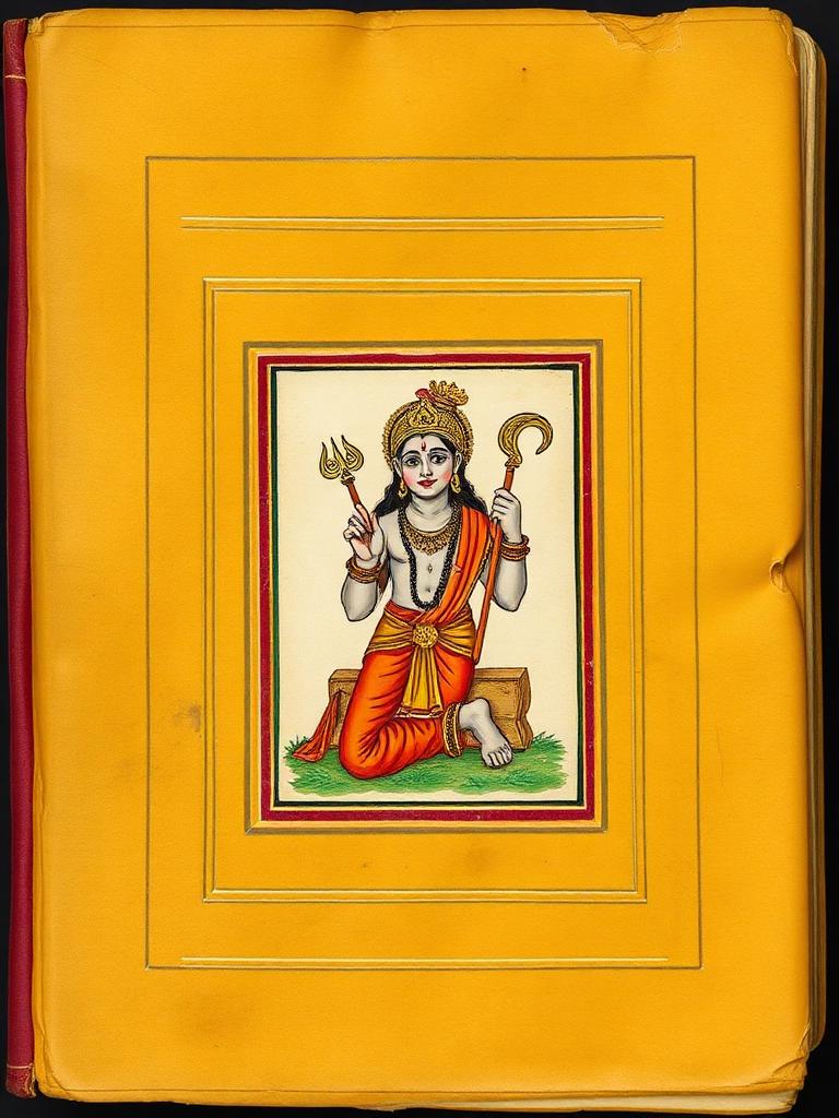Hanumān Chālīsā — ancient manuscript cover