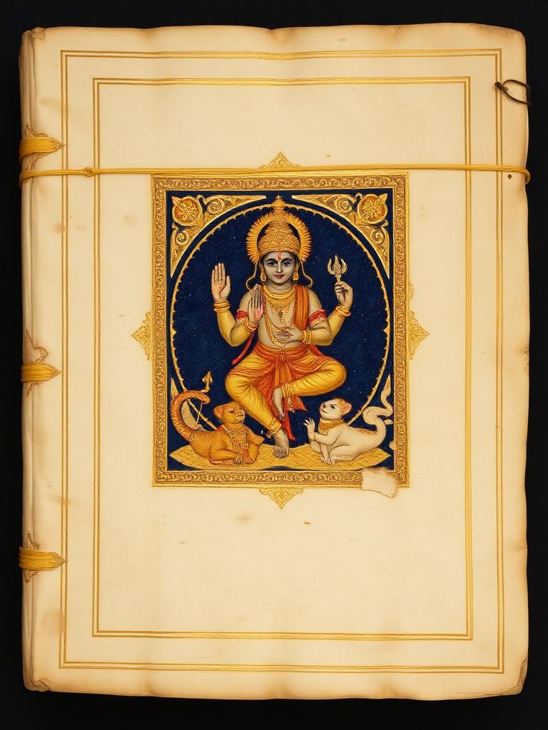 Brahmā Saṁhitā — ancient manuscript cover