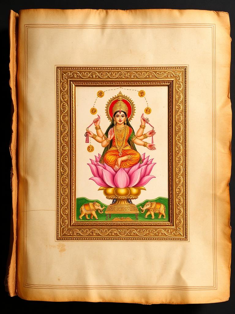 Kanakadhārā Stotram — ancient manuscript cover
